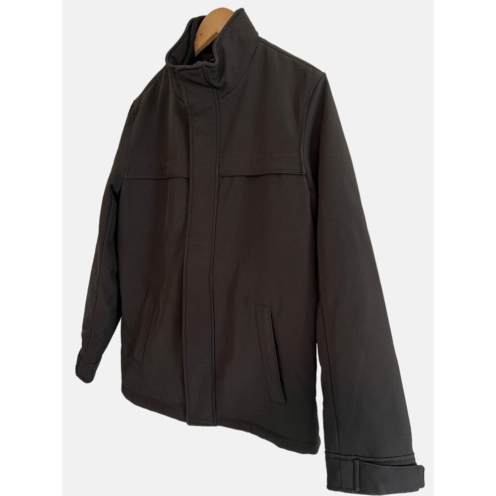 Men's Dockers Softshell Jacket with Quilted Lining Black, Size Small 40" Chest
